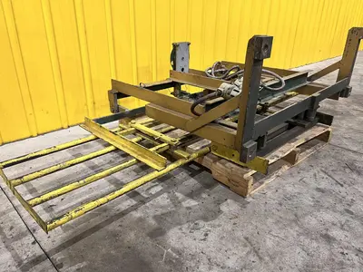 24" W X 108" L ROWE FLIP UP COIL FEED THREADING TABLE: STOCK 22479