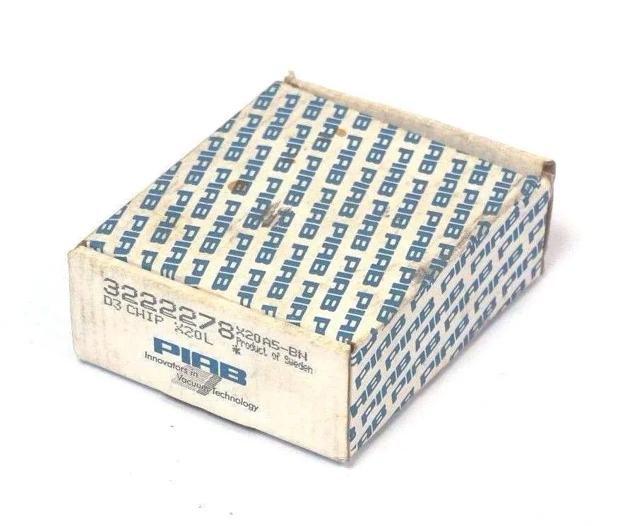 NEW PIAB 3222278 VACUUM PUMP D3 CHIP X20L X20A5-BN
