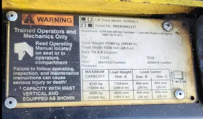 USED 1996 HYSTER S155XL2