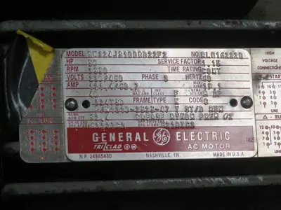 Used GE 5K324JS1008D22F2 A.C. Motors Texas US | Aucto #1307144