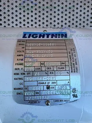 NEW SPX FLOW X5S50 SANITARY CLOCKWISE MIXER W/ LIGHTNIN .5 MOTOR, 1725 RPM