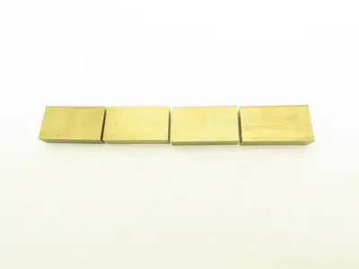 360 Yellow Brass Stock Rectangle Flat Bar 3/4"x 2"x 3-1/2"L  Lot of 4pcs
