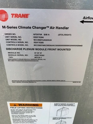 USED trane MCCB021UA0A0UA