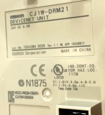 NEW OMRON CJ1W-DRM21 DEVICENET UNIT CJ1WDRM21
