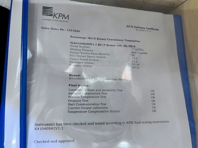 KPM Kajaani KC/5 Rotary Consistency Transmitter