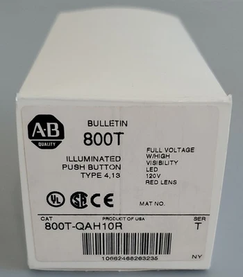 NEW Allen-Bradley 800T-QAH10R