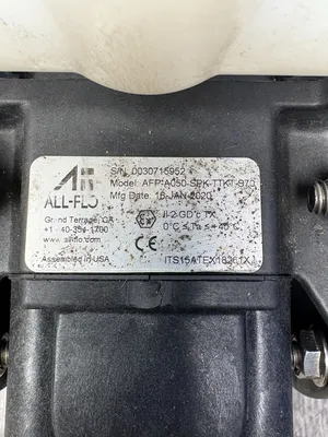 ALL-FLO AFP-A050-SPK-TTKT-S70 Diaphragm Pumps | ESS Industrial Equipment Sales (4)