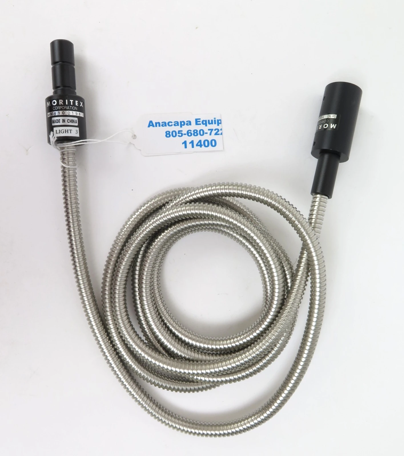 USED Moritex Moritex Fiber Optic Light Guide Cable 90"