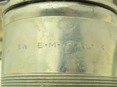 Steel City 3 1/2" EMT Compression Connector Steel 1 Shorter Length Lot of 6