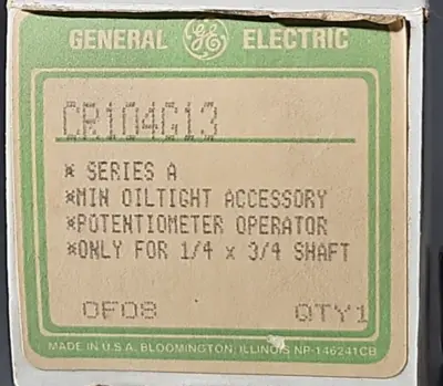 GE CR104G13 Selector Switch Loc4E20