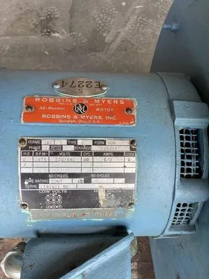 Robbins and Myers 2 hp Industrial High Output Shop Fan/Blower