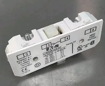 Eaton C320KGS20 Auxiliary Contact Block Loc4D25