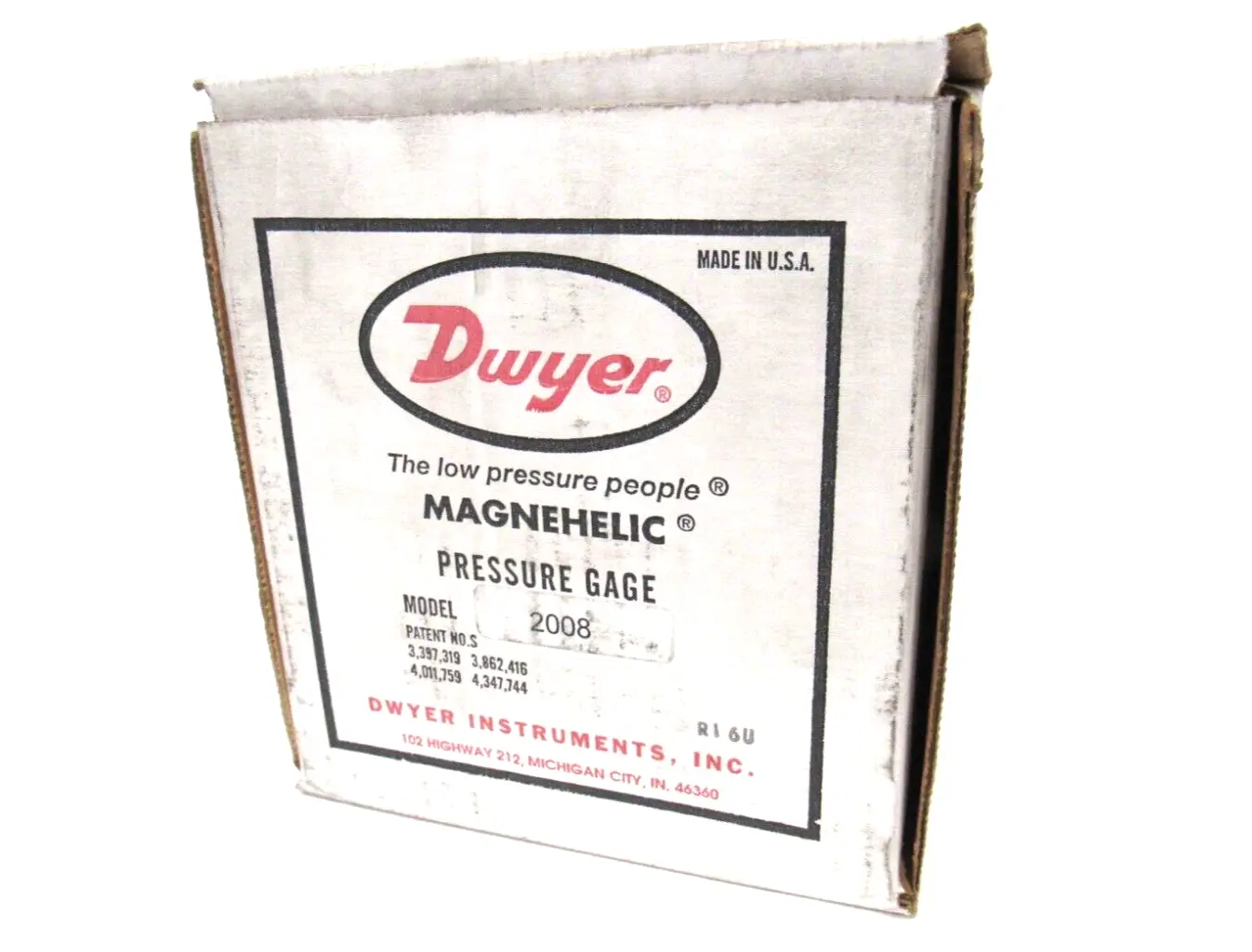 NEW DWYER 2008 PRESSURE GAUGE