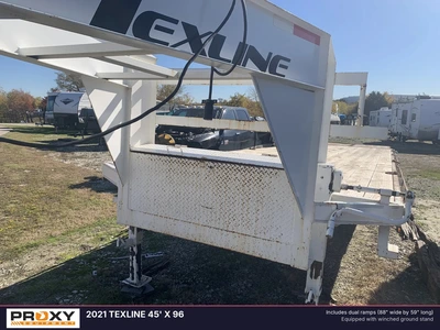 Used 2021 TEXLINE 45' X 96 Flatbed Trailers Texas US | Proxy Equipment #1377876