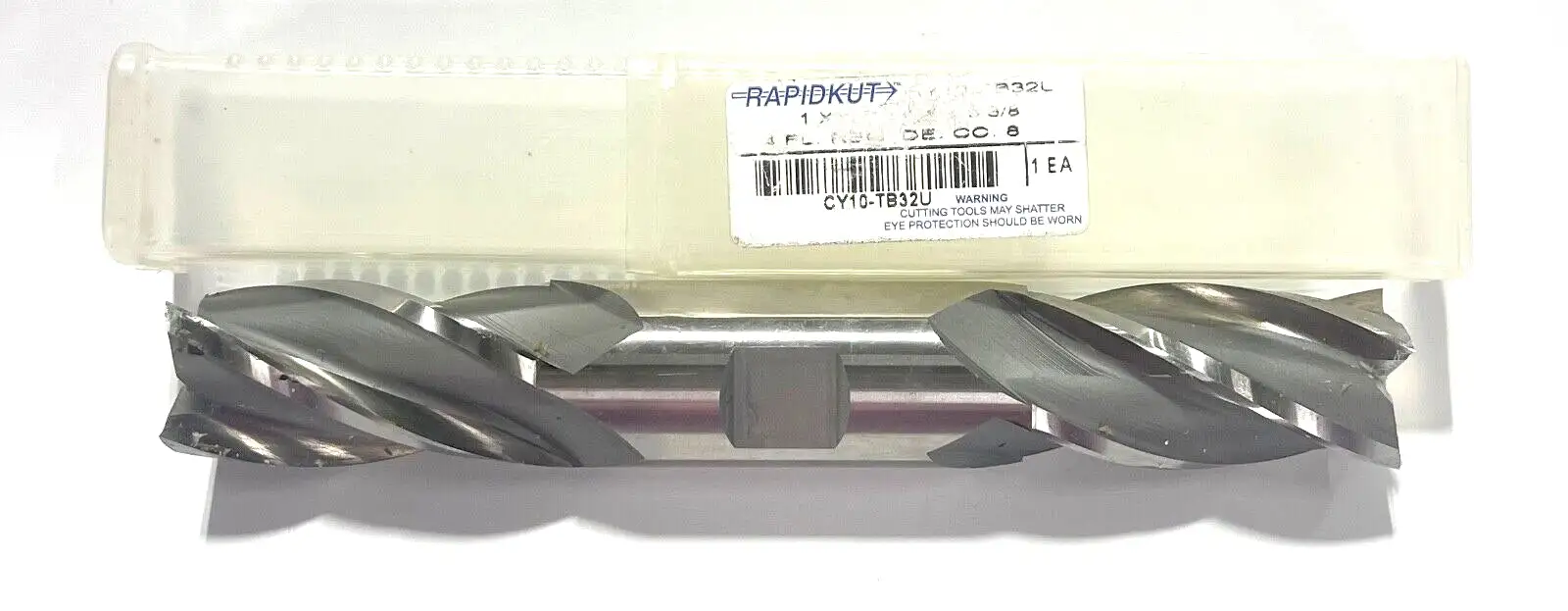 RapidKut 1" Cobalt M42 Double End Mill 4 Flute Center Cutting USA Made