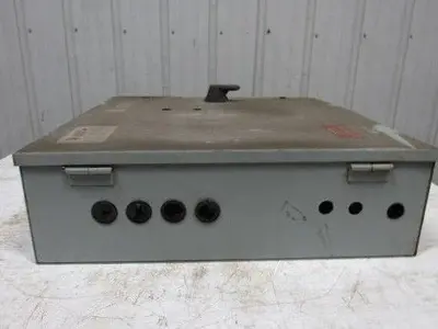 Electric Enclosure 24"x24"x7" Hinged Door W/Back Plate & 30A Fused Disconnect