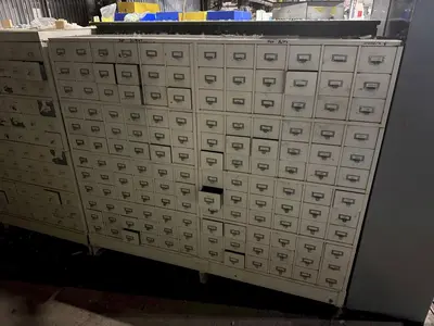 144 DRAWER STORAGE CABINET: STOCK 17387