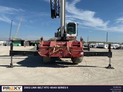 Used 2002 LINK-BELT RTC-8040 SERIES II Rough Terrain Cranes Texas US | Proxy Equipment #1438826