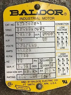 USED BALDOR 5232476-1