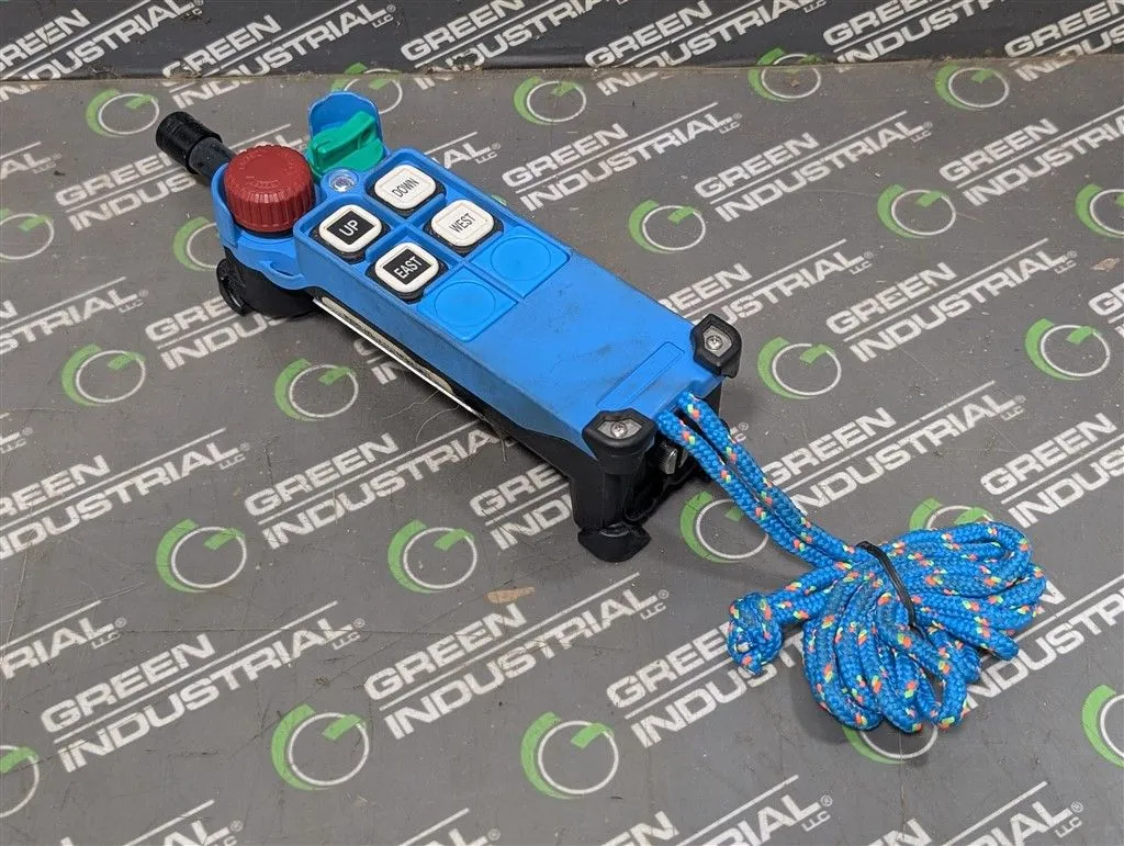 Telecrane Model# F22-4S-TX Industrial Radio Remote Control Used