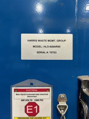 USED 2006 HARRIS WASTE MANAGEMENT GROUP HLO 608-AR50