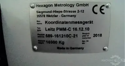 USED 2018 HEXAGON LEITZ PMM-C 16.12.10