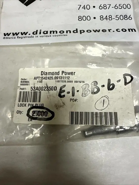Used DIAMOND 53A002350D Bus Bars & Plugs Ohio US | Surplus Asset Holdings #1225525