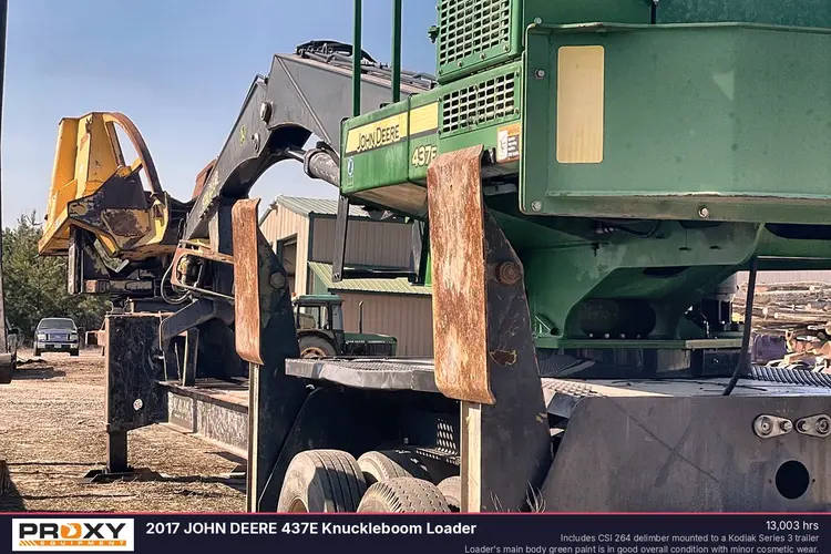 Used 2017 JOHN DEERE 437E KNUCKLEBOOM LOADER Log Loader Louisiana US | Proxy Equipment #1385144