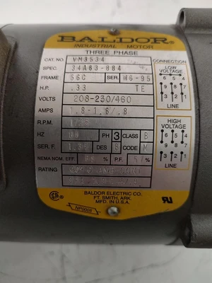 New | in-Stock BALDOR VM3534 A.C. Motors Kentucky US | Edwards Industrial Repair #1332118