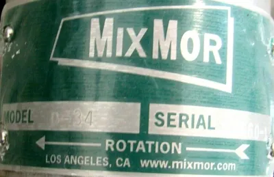 NEW MIXMOR 0-34 MIXER 3/4HP VEWDM3542