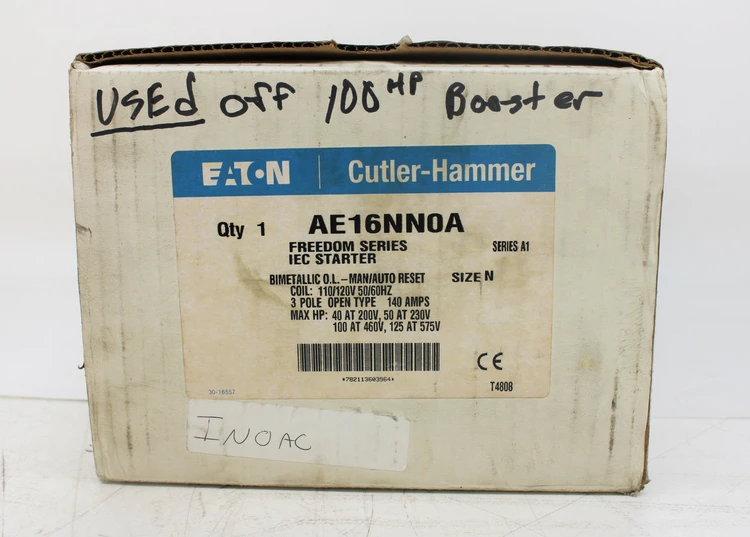 Used EATON CUTLER HAMMER AE16NN0A Motors (misc) | Industrial Parts R Us Inc. #359364
