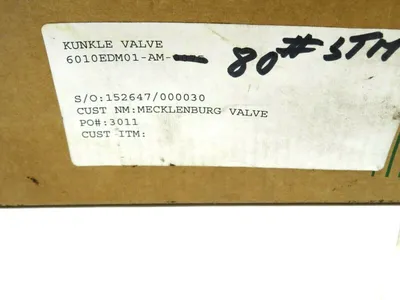NEW KUNKLE 6010EDM01-AM MECKLENBURG VALVE 3/4" 6010EDM01AM
