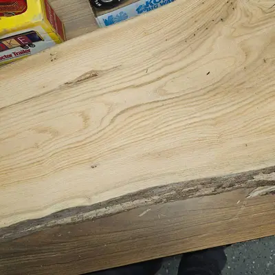 Live Edge Oak, 2" Thick, 13-17" Wide, 52" Long