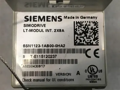 USED SIEMENS LT-MODUL INT.2X8A 6SN1123-1AB00-0HA2
