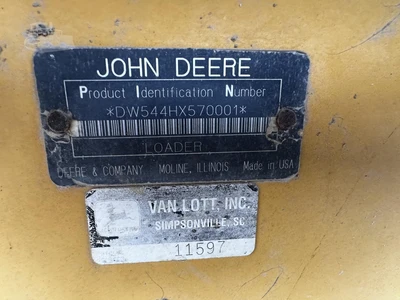 Used 1998 DEERE 544H Wheel Loaders South Carolina US | Palmetto Machinery #1518497