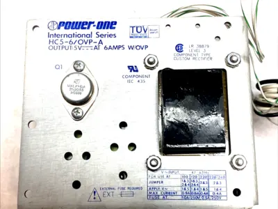 USED POWER‑ONE 5V 6A LINEAR REGULATED POWER SUPPLY WITH OVP