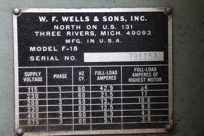 USED W.F. F-15-2