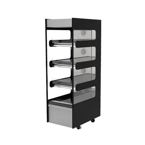 Flexeserve 21 2/5" Self Service Floor Model Heated Display Case - (4) Shelves, 208v (4T-600)