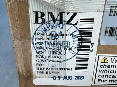 Used BMZ COMPANY LTD. BL7705 DP72104Z Batteries Ohio US | HGR 24 #1515761