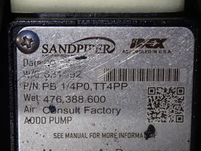 Used SANDPIPER PB 1/4P0,TT4PP Pumps Ohio US | HGR 24 #1300954