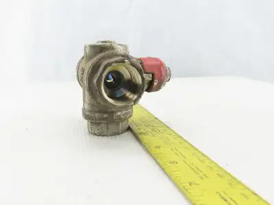 PN40 11A Stainless Steel 3 Way Ball Valve With Shutoff 3/4" NPT