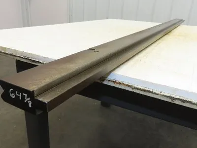 Press Brake Die 64-15/16" Long 90° V 1/2" Tang 1-1/8" W 2-9/32" W