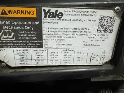 Used 2020 YALE ERC050VG Misc Forklifts Minnesota US | Birnstengel Equipment #1550233