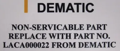 NEW DEMATIC LACA000022 REVERSING STARTER 480VAC 1HP AS-I CONTROL PANEL