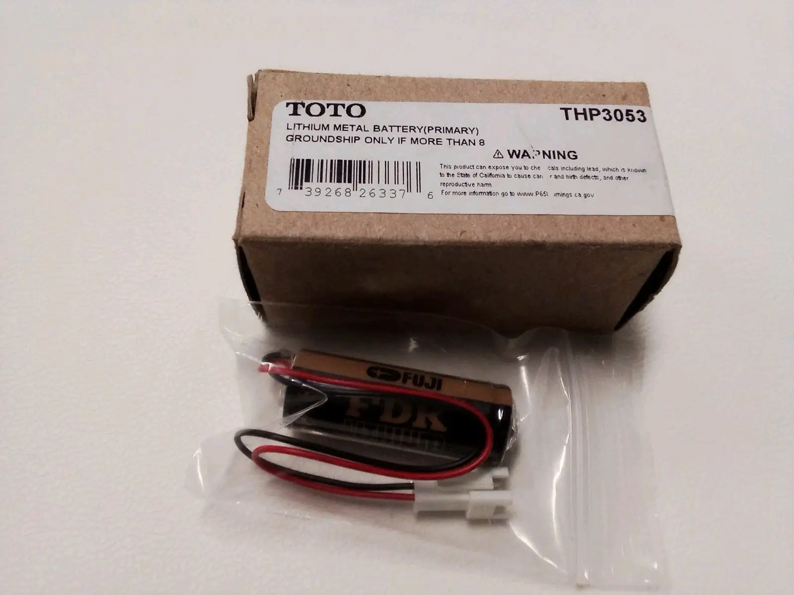 Used Fuji TOTO THP3053 lithium metal battery Batteries US | Infinity wholesale & Supply LLC #1305595