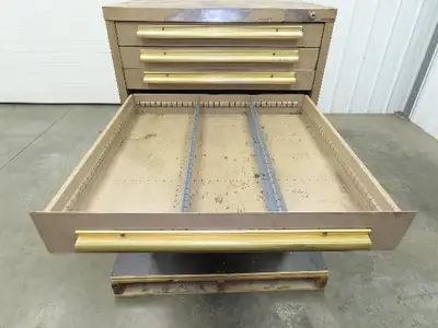 Equipto Modular Steel 7 Drawer Industrial Tool Cabinet 30x29x44" Stanley Vidmar