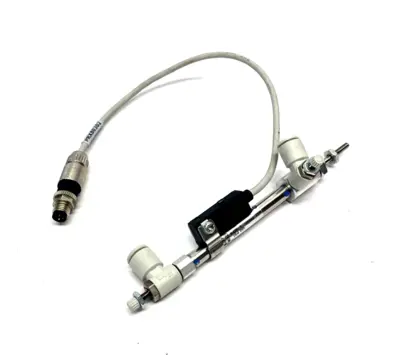 NCDJ2B6-150R-B | SMC  Pneumatic Cylinder 1/4" Bore 1-1/2" Stroke w/ D-H7A2 - Used