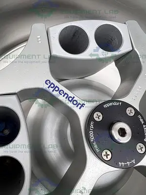 USED EPPENDORF 5804 BENCHTOP CENTRIFUGE W/ EPPENDORF A-4-44 ROTOR 5000 RPM