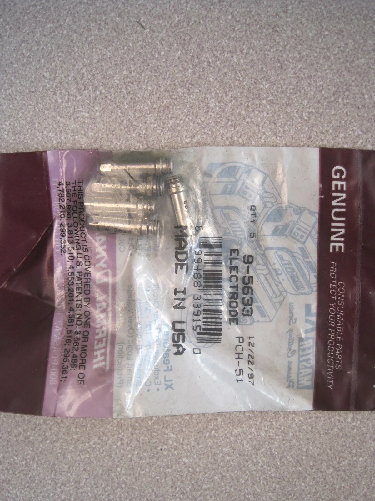 5 NEW THERMAL DYNAMICS 9-5633 ELECTRODES