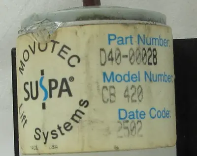 USED MOVOTEC SUSPA LIFT SYSTEMS CB 420